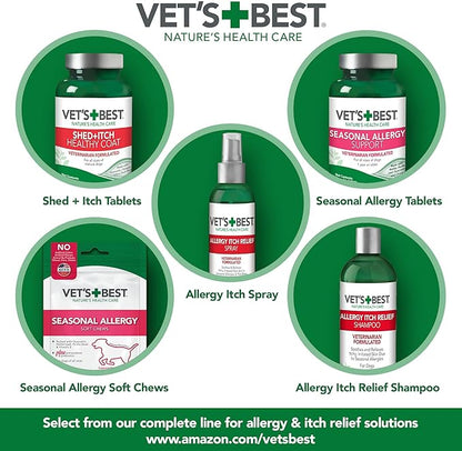 Vet's Best Allergy Itch Relief Dog Shampoo | Cleans and Relieves Discomfort from Seasonal Allergies | Gentle Formula | 16 Oz