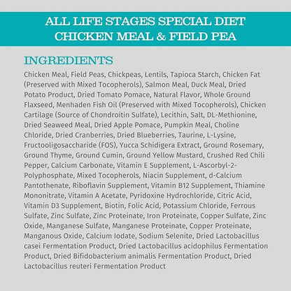 Blackwood Special Diet All Life Stages Dry Dog Food, 30Lb., Chicken Meal & Field Pea Recipe, with Superfood Ingredients, Grain Free Dog Food