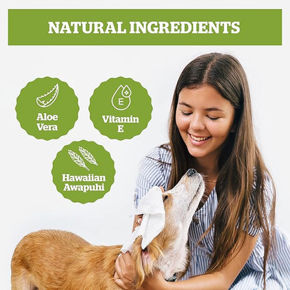 Pogi_ Dog Wipes Travel Packs  Hypoallergenic Pet Wipes for Paws, Body & Butt  Cleaning & Hydrating, Fragrance Free, 240-Count