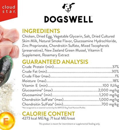 Dogswell Hip & Joint Grillers Dog Treats, Chicken, 24 Oz. Pouch