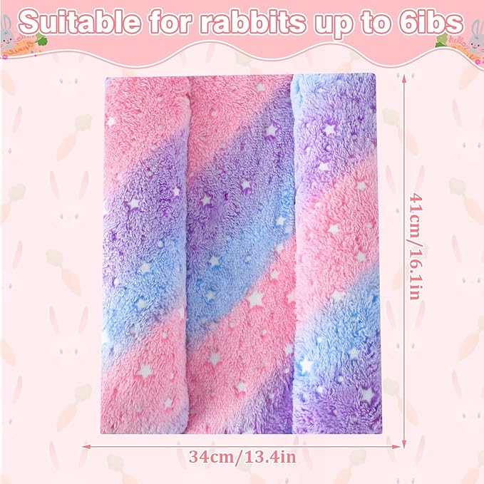 15.7X14 Inch Rabbit Bed, Padded Concave Bed for Small Animals, Cuddle Cushion Plush Mat with Cotton Lounger Pillows for Guinea Pigs, Rabbits, Rats, Hamsters, and Bearded Dragons (Pink)