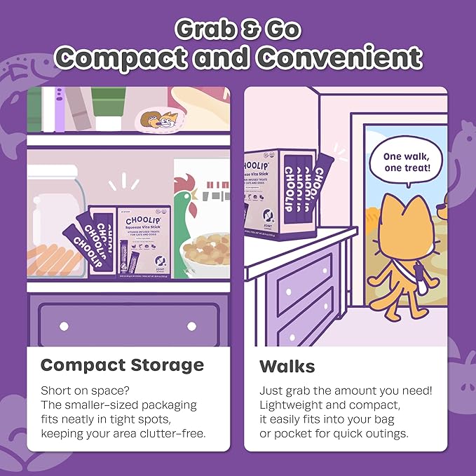 Squeeze Vita Stick Lickable Cat and Dog Treats – 49-Count Joint Support Sticks with Multivitamins, Soft Squeezable Paste for All Life Stages, Supporting Joint Health