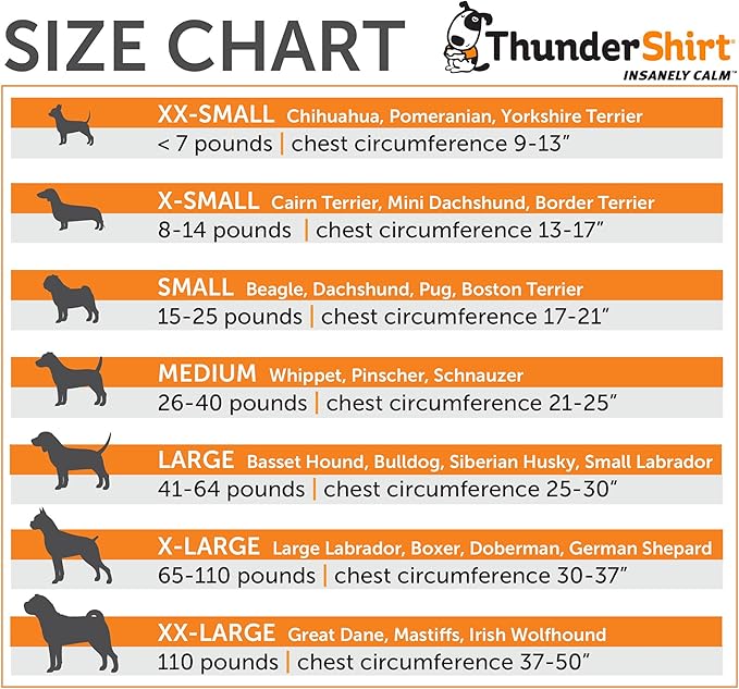 ThunderShirt for Dogs, Medium, Platinum Sport - Dog Anxiety Relief Calming Vest