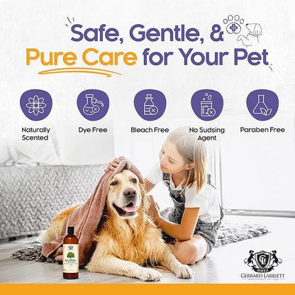 Dog Shampoo and Conditioner Relaxing Wildwoods 16 Fl Oz - Dog Shampoo Itchy Skin Relief, Aromatherapy Natural Dog Shampoo for Smelly Dogs with Aloe Vera & Oatmeal Shampoo for Dogs by Gerrard Larriett