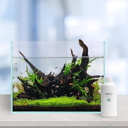 Plant Fertilizer for Aquarium Plants - Liquid Fertilizer with Nitrogen, Phosphorus, Potassium, Magnesium to Promote Growth & Photosynthesis in Aquatic Environments - Neo Solution 1, 1000ml