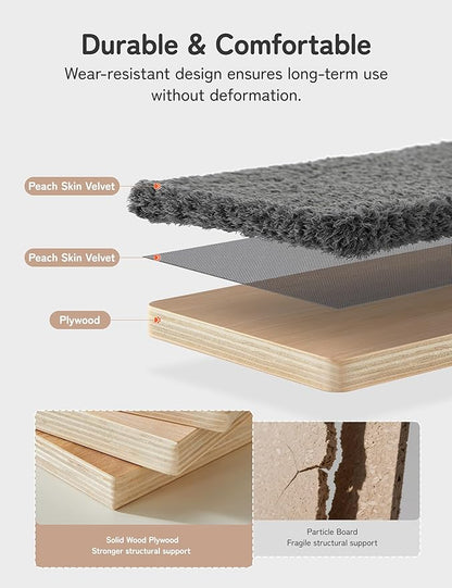 Cat Wall Shelves 5-in-1 Modern Climbing Wall Furniture Set for Cats with Scratching Posts, Cat Bed & Sofa, Space-Saving Perch for 16" Drywall, Gray