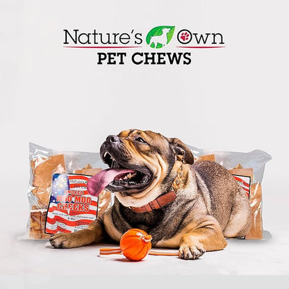 (2 Pack) Nature's Own Pet Chews Moo Cheeks Bag Treat, 8 oz