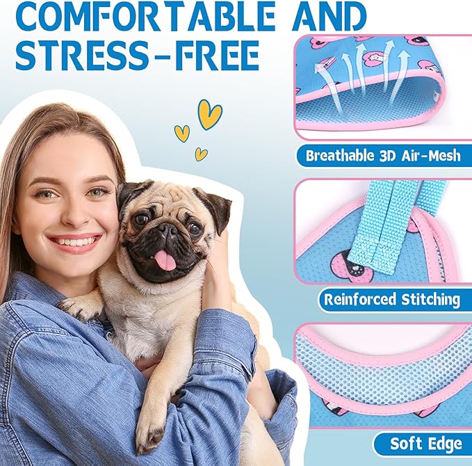 Supet Relaxation Hammock Harness for Pet Grooming - Cat & Dog Restraint Sling for Nail Trimming, Clipping & Grooming (XS)
