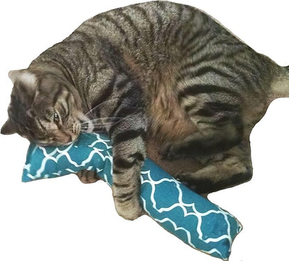 15" Catnip Cat Kicker Toys/Kitty Kick Sticks/Cat-Nip Kick Sticks (Turquoise) (Kickers Filled with 1 oz Premium Canadian Catnip)