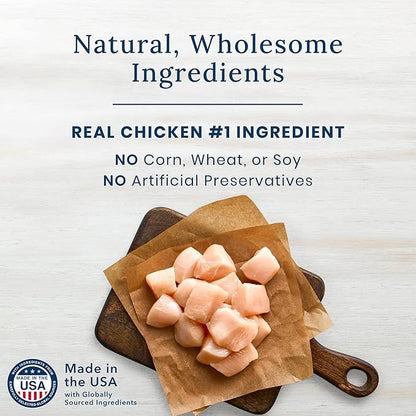 Blue Buffalo True Chews Premium Jerky Cuts Dog Treats, Made in the USA with Natural Ingredients, Chicken, 12-oz Bag