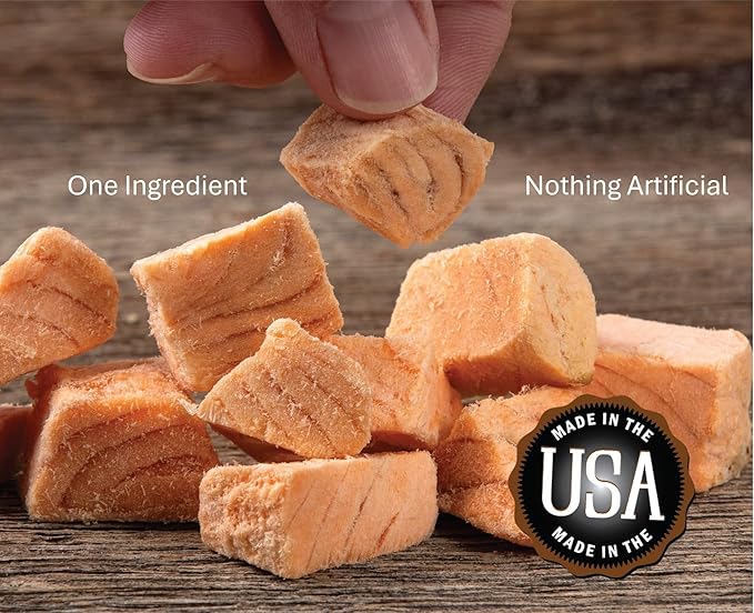 Whole Life Pet Just One Salmon Dog and Cat Value Packs - Human Grade, Freeze Dried, One Ingredient - Protein Rich, Grain Free, Made in The USA