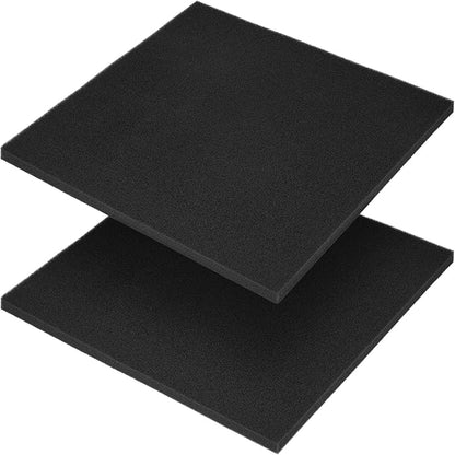 Aquarium Filter Sponge Pad, Filter Media Foam Sponges, Filter Accessories for Fish Tanks and Ponds (18.5"x18.5"x0.8", 50PPI, 2 Pack)