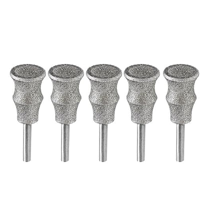 Diamond Rotary Pet Nail Grinder Replacement Heads Dog Nail Grinder Bit-BGTEC 5PCS 1/8" Diamond Replaceable Tip for Pet Claw Grooming(B)