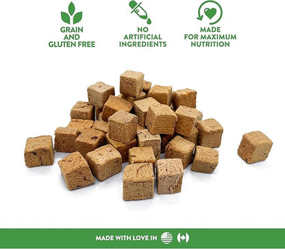 McLovin's Pet Freeze Dried Raw Beef Liver Dog Treats and Toppers, 4 oz. - Single Ingredient, Grain-Free, Gluten-Free, High Protein Treat - Healthy Dog Training Treats