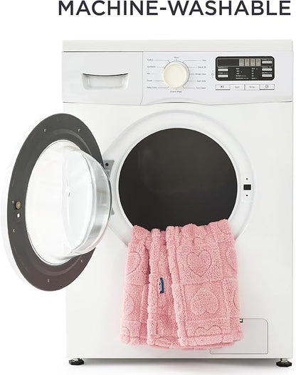 Bedsure 1 Pack 2 Dog Blankets for Small Dogs - 2pcs Washable Fluffy Fuzzy Puppy Cat Blanket with Premium 300GSM Coral Fleece Soft for Pet Kitten Doggy Doggy, Pink