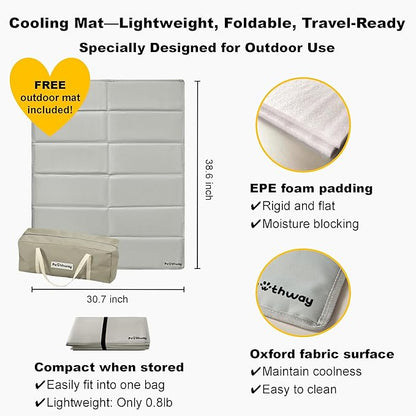 Dog Tent Cotton Fabric, Aluminum Poles and Camping Mat, Outdoor Weatherproof, Dog House Outdoor, Breathable with 2 Side Windows, Portable and Collapsible (Gray, Large)