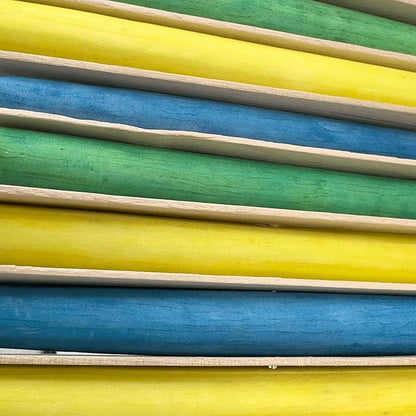 1128 Natural Rainbow Sola Stick Stack - Handcrafted Foraging Bird Cage Toy, Great for Sm to Med Size Birds