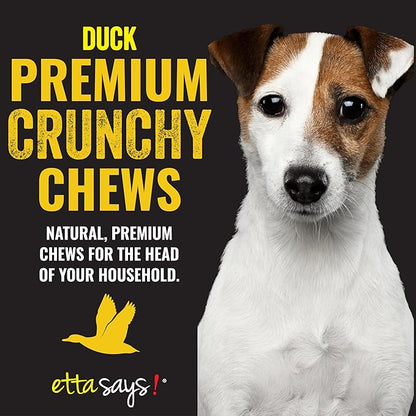 etta says! Premium Crunchy 4.5" Duck Dog Chews - Grain-Free Dog Treats, Good for Teeth, Easy to Digest - Made in The USA (36 Count Pack of 1)