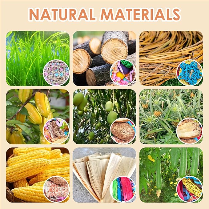 Bird Toys For Cockatiels, Tyotrbs Bird Toys For Conures Parakeet Toy BirdsToy For Parrots Birds Foraging Toy ParrotToys BirdCage Accessories Lovebird Cage Accessories for Small Birds