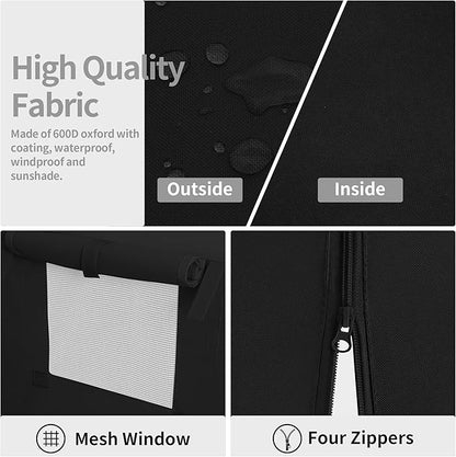 Easy-Going Dog Crate Cover 36 Inch Dog Kennel Cover for Dog, Cage Covers for Dog Crates Fit (36" L x 23" W x 25" H) Black