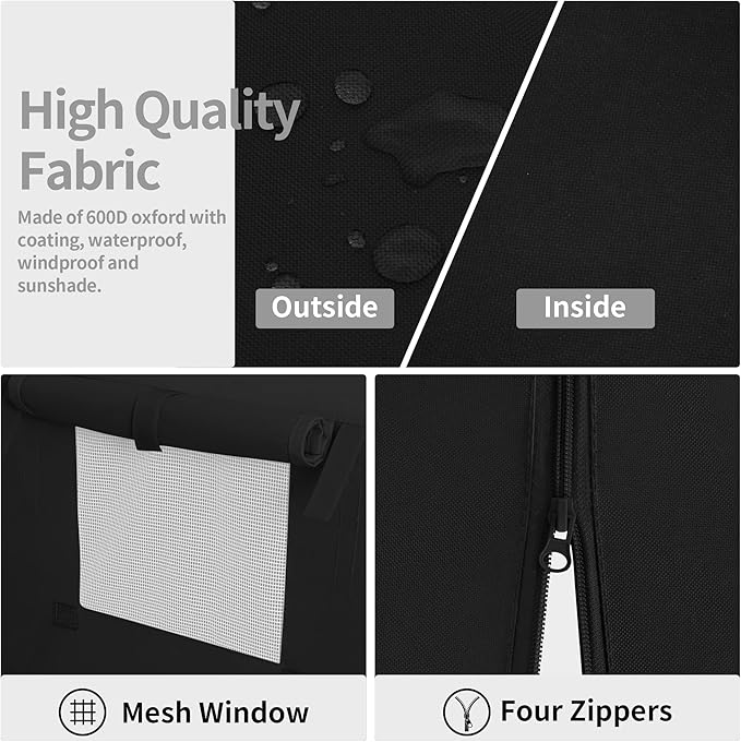 Easy-Going Dog Crate Cover 30 Inch Dog Kennel Cover for Dog, Cage Covers for Dog Crates Fit (30" Lx19 Wx21 H) Black