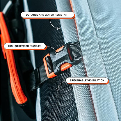 The Maxine One Small Dog Carrier Dog Backpack Carrier for Small Sized Breeds | Adjustable Front Facing Pet Carrier for Travel | Dog Hiking Backpack - Chonkcrete Gray