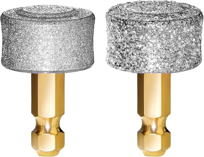 LuckyTail - Dog Nail Grinder - Hard & Soft Replacement Heads - Small & Large Dogs - Premium Quality - Diamond Tip Drill Bit - Professional Dog Nail Trimmers - Grooming Tool kit - 2 Pack