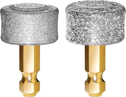 LuckyTail - Dog Nail Grinder - Hard & Soft Replacement Heads - Small & Large Dogs - Premium Quality - Diamond Tip Drill Bit - Professional Dog Nail Trimmers - Grooming Tool kit - 2 Pack