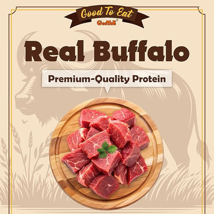 Gootoe Buffalo Dog Treats, Buffalo Bites Stick (Small) 8oz - Natural Low-Fat Chews for Training & Rewards, Limited Ingredient, Resealable Bag, Perfect for Small Dogs & Puppies