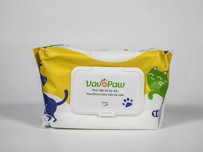 Dog Wipes, Puppy Wipes for Face Eye Ears Body Bath, Pet Wipes for Dog Cat Paws Butt, Unscented Hypoallergenic Thick Dog Grooming Wipes for Cleaning Deodorizing, 100 Count, White
