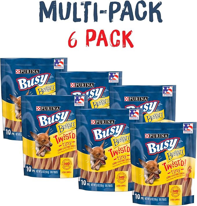 Purina Busy With Beggin' Twist'd Tiny Dog Treats - (Pack of 6) 10 ct. Pouches