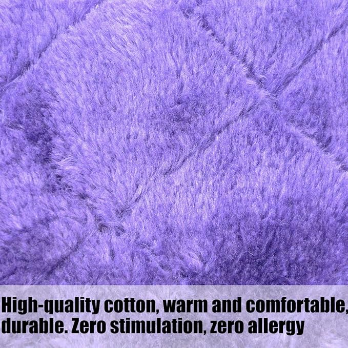 Winter Warm Bird Nest House Shed Hut Hanging Hammock Finch Cage Plush Fluffy Birds Hut Hideaway for Hamster Parrot Macaw Budgies Eclectus Parakeet Cockatiels Cockatoo Lovebird (L, Purple)