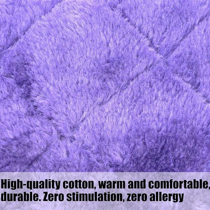 Winter Warm Bird Nest House Shed Hut Hanging Hammock Finch Cage Plush Fluffy Birds Hut Hideaway for Hamster Parrot Macaw Budgies Eclectus Parakeet Cockatiels Cockatoo Lovebird (L, Purple)