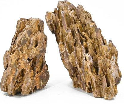 Natural Aquarium Rocks 5LB Dragon Stone Rock Decoration Aquascaping Stone for Aquariums Landscaping Model Fish Tanks Terrariums Vivariums-2-4 inches