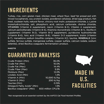 Purina Pro Plan Hairball Management, Indoor Cat Food, Turkey and Rice Formula - 3.5 lb. Bag