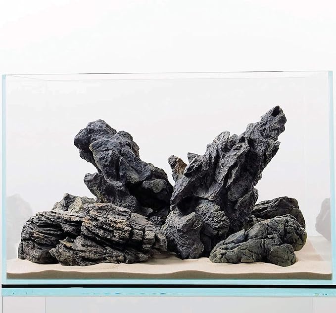 Current USA Seiryu Stone Collection 7 Piece Set | Molded Aquarium Decor Rock Artificial Resin Fish Tank Decoration up to 36" Long Aquariums 8816