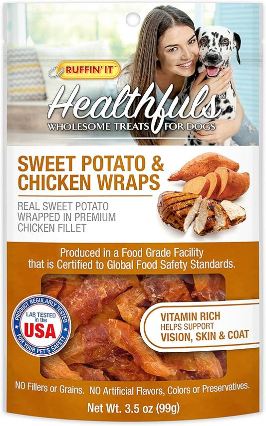 Chicken Wrapped Sweet Potato Dog Treats, 3.5oz