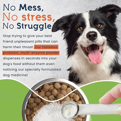 Pet Ultimates Probiotics for Dogs  22-Species Dog Probiotics for Digestive Support & Antibiotics Recovery  Skin and Coat Supplement, Enhances Vitality  Dog Health Supplies (2 Pack)