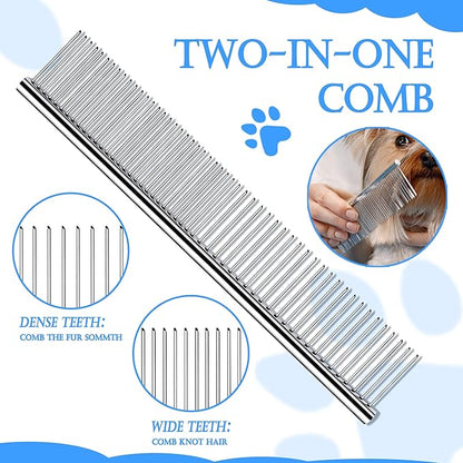4 in 1 Pet Grooming Kit Dematting tool Stainless Steel Comb Deshedding Brush for Dog and Cat With Long Hair