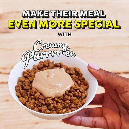 Temptations Creamy Puree Mix-Ups Squeezable Lickable Wet Cat Treats, Seafood Medley Flavor, 0.42 oz. Tubes, 16 Count