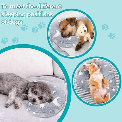 MABOZOO Question Mark Dog Pillow, Pet Pillow Glow in The Dark for Dogs and Cats, Question Shaped Dog Neck Pillow Calming Pillow Pet Calming Toy for Joint Relief Sleeping Improve