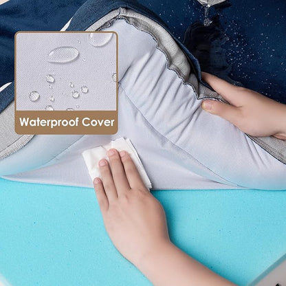 EHEYCIGA Orthopedic Dog Beds for Extra Large Dogs, Waterproof Memory Foam XL Dog Bed with Sides, Non-Slip Bottom and Egg-Crate Foam Big Dog Couch Bed with Washable Removable Cover, Navy