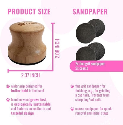 Dog Nail File, Dog Nail Board, Dog Nail Buffer, Dog Toenail Grinder, Dog Treat Nail File Board - Dog Scratching Board for Nails, Dog Filer for Nails, Lima De Uñas para Perros, for All Breeds