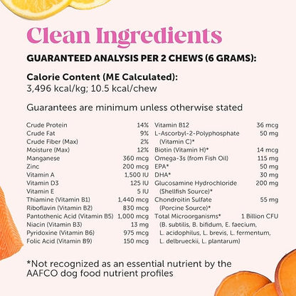 Dog Multivitamin - 10 in 1 Dog Vitamins for Health & Heart - Omega Fish Oil, Glucosamine & Probiotics - Dog Vitamins and Supplements for Skin and Coat (Chicken 180 ct)