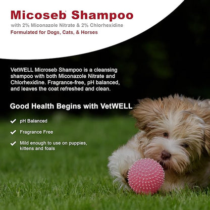 Micoseb Shampoo for Dogs & Cats - Topical Shampoo - 12 oz
