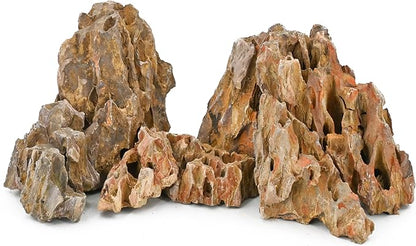 kecilke Aquarium Rocks Dragon Stone 2-4 inches Fish Tank Rocks for Aquariums, Tank Decoration, Landscaping & Amphibian Enclosures-5LB
