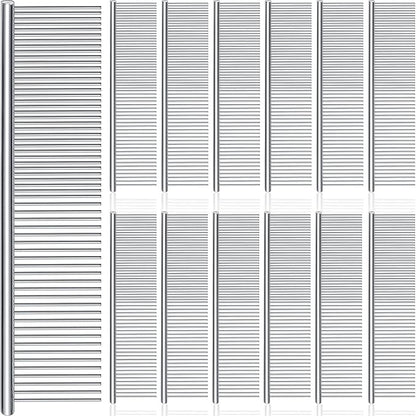 Lallisa 12 Pcs Stainless Steel Dog & Cat Comb, Metal Grooming Tool for Removing Knots, Long and Short Haired Pets Including Dogs, Cats & Others, 7.48 Inch