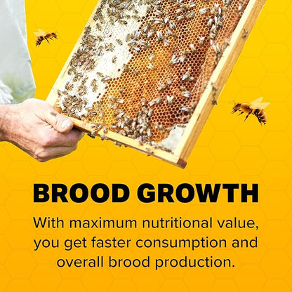 Mann Lake Bee-Pro Patties, Enhanced with Pro Health Digestive Aid, Boosts Brood Production, Protein Pollen Substitute, 40 Lbs