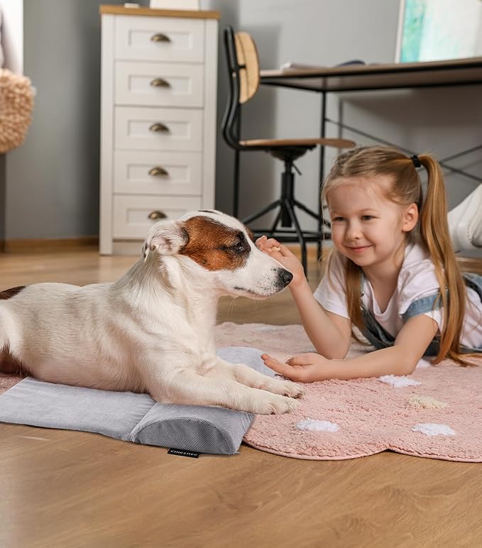 Dog Pillow Dog Calming Pillow for Small Dog & Cat Sleep Dog Neck Pillow for Joint Relief Sleeping Improve Anxiety Relief Pet Pillow with High Resilience Sponge