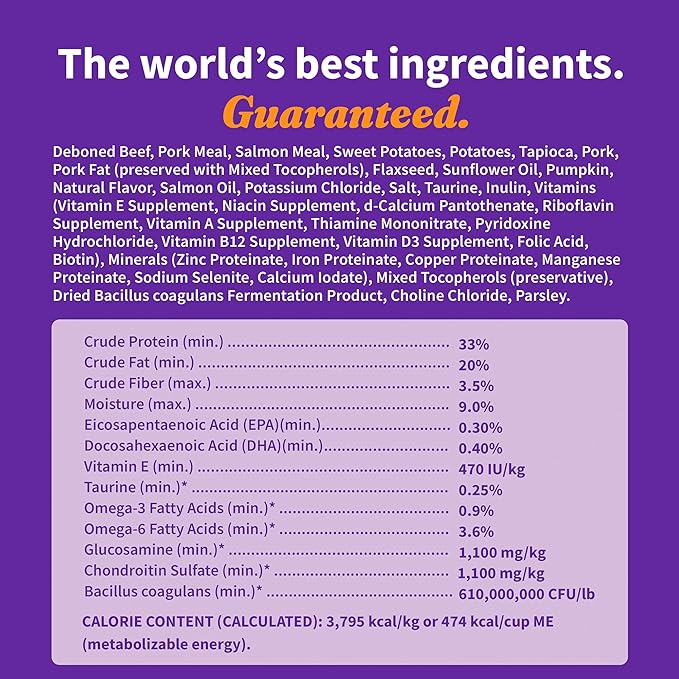 Dry Dog Food, Grain Free Red Meat Recipe, Puppy Formula, 10lb